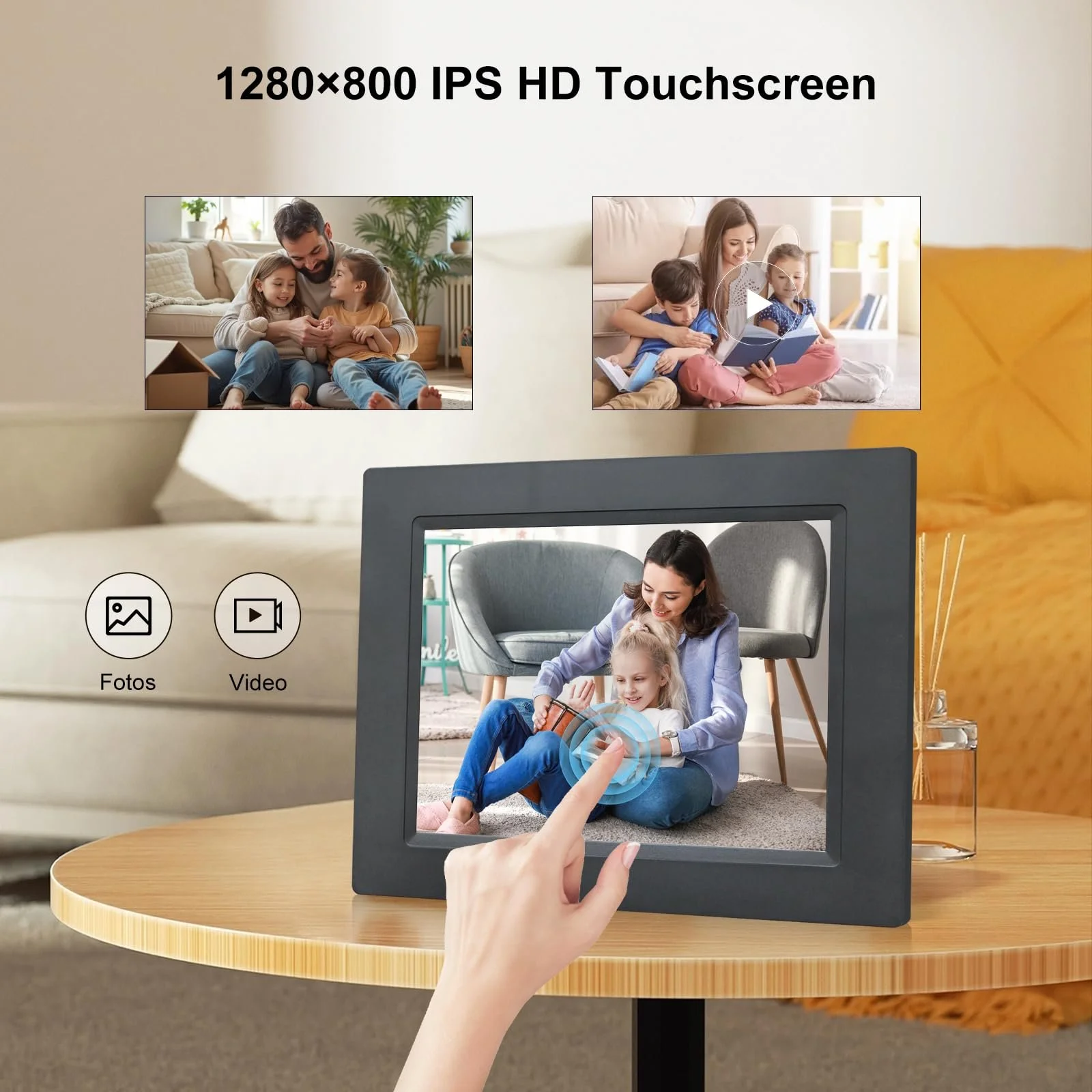 Цифровая фоторамка 8.7 дюймов WiFi IPS 1280 x 800, фото №5 Цифровая фоторамка 8.7 дюймов WiFi IPS 1280 x 800, фото №5