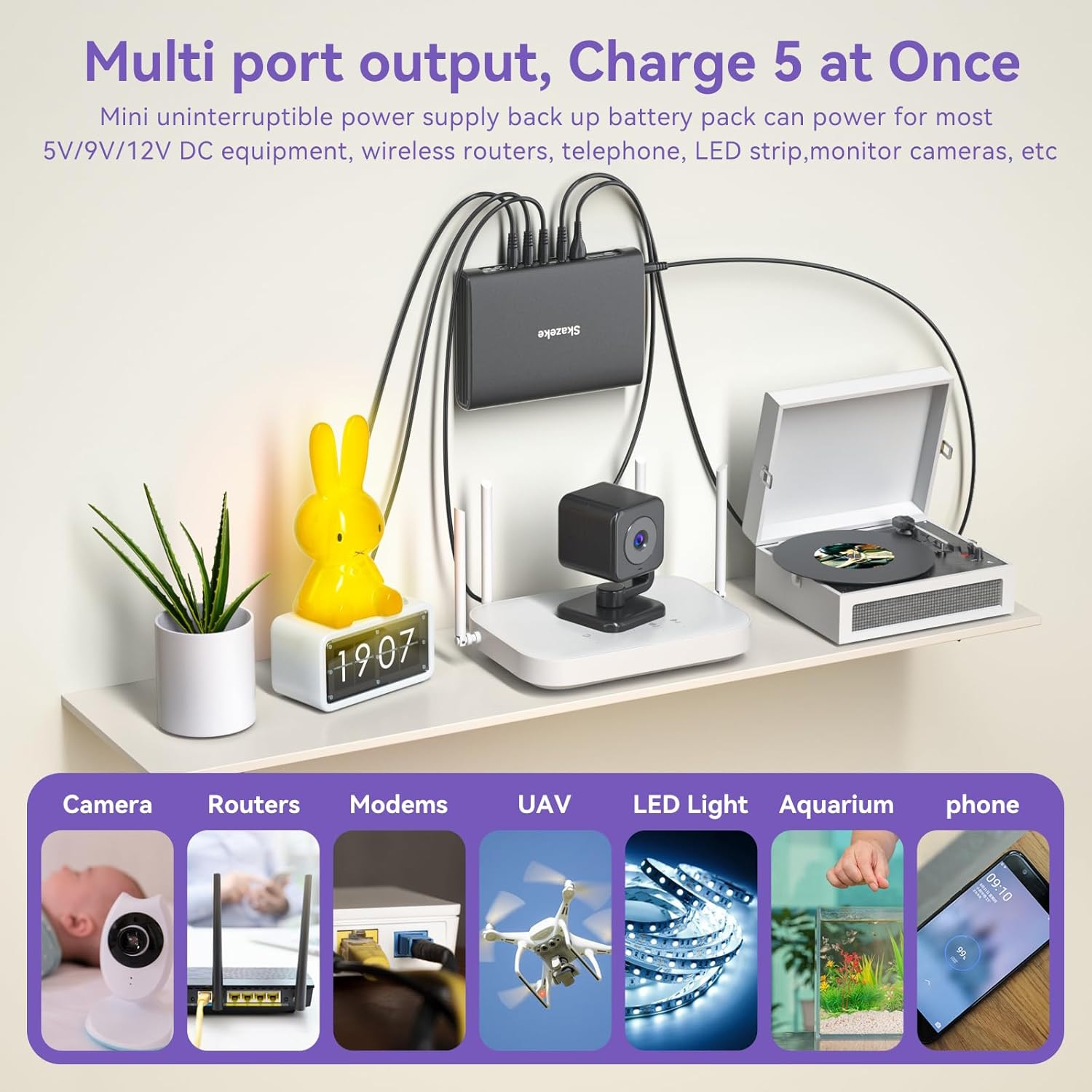 Источник бесперебойного питания Mini UPS Skazeke MD1 для роутера ...