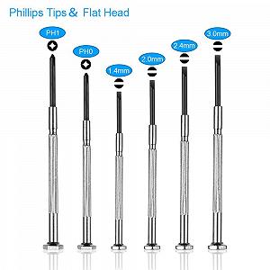 Набір викруток Tiiduo 17 в 1 Precision Professional Magnetic Small для ремонту окулярів synthetic.ua - Фото 1