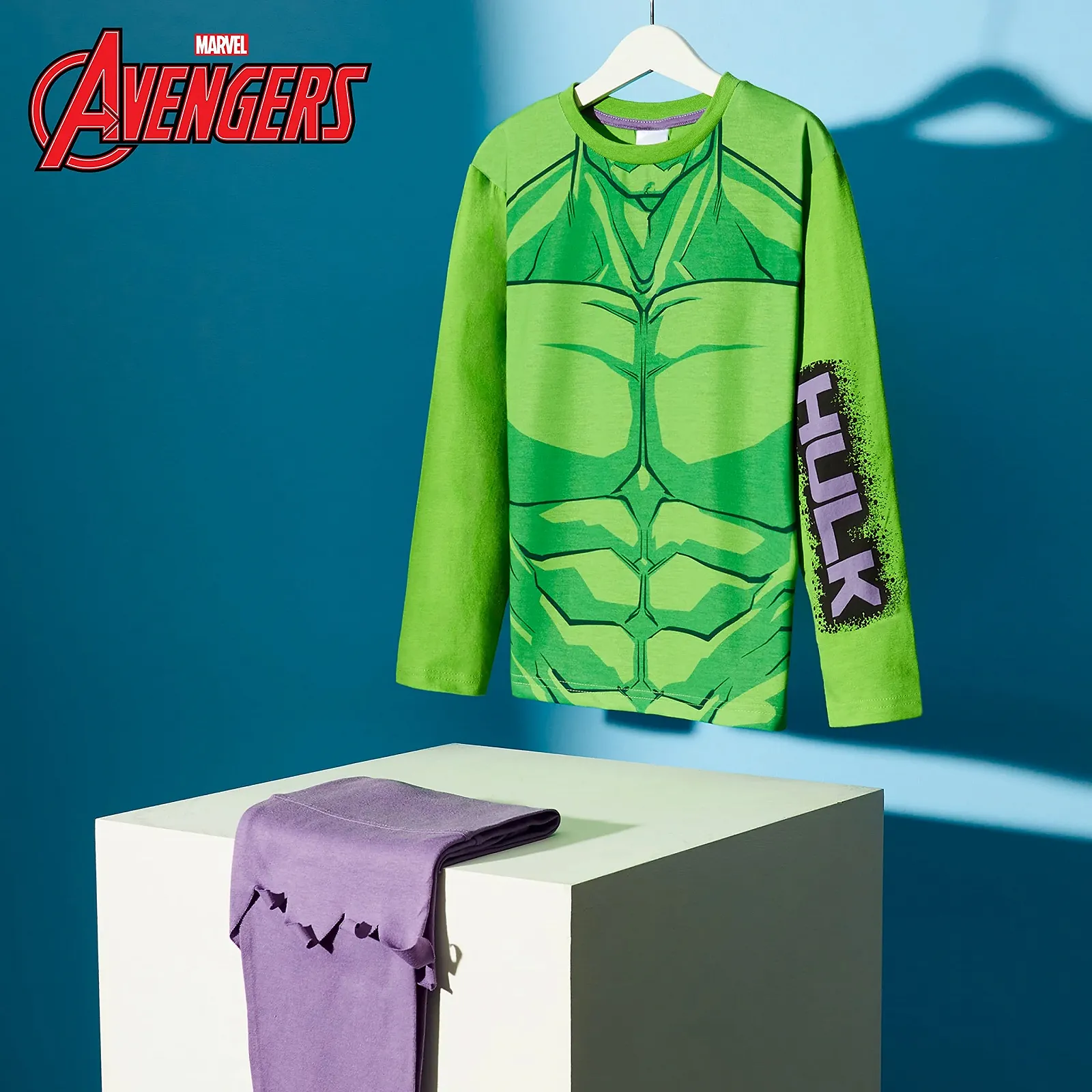 Піжама Marvel Hulk Дитяча Бавовняна Комплект з двох предметів, фото №2