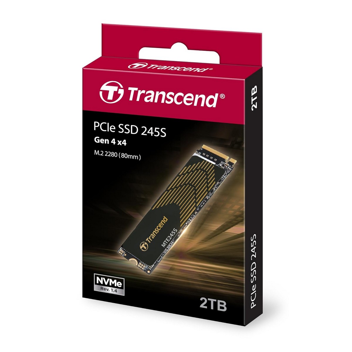 Накопичувач SSD Transcend M.2 2TB PCIe 4.0 MTE245S розсіювач TS2TMTE245S, фото №4 Накопичувач SSD Transcend M.2 2TB PCIe 4.0 MTE245S розсіювач TS2TMTE245S, фото №4
