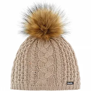 Дитяча шапка Eisbär Afra Lux Розмір 55, бежевий - Фото 1