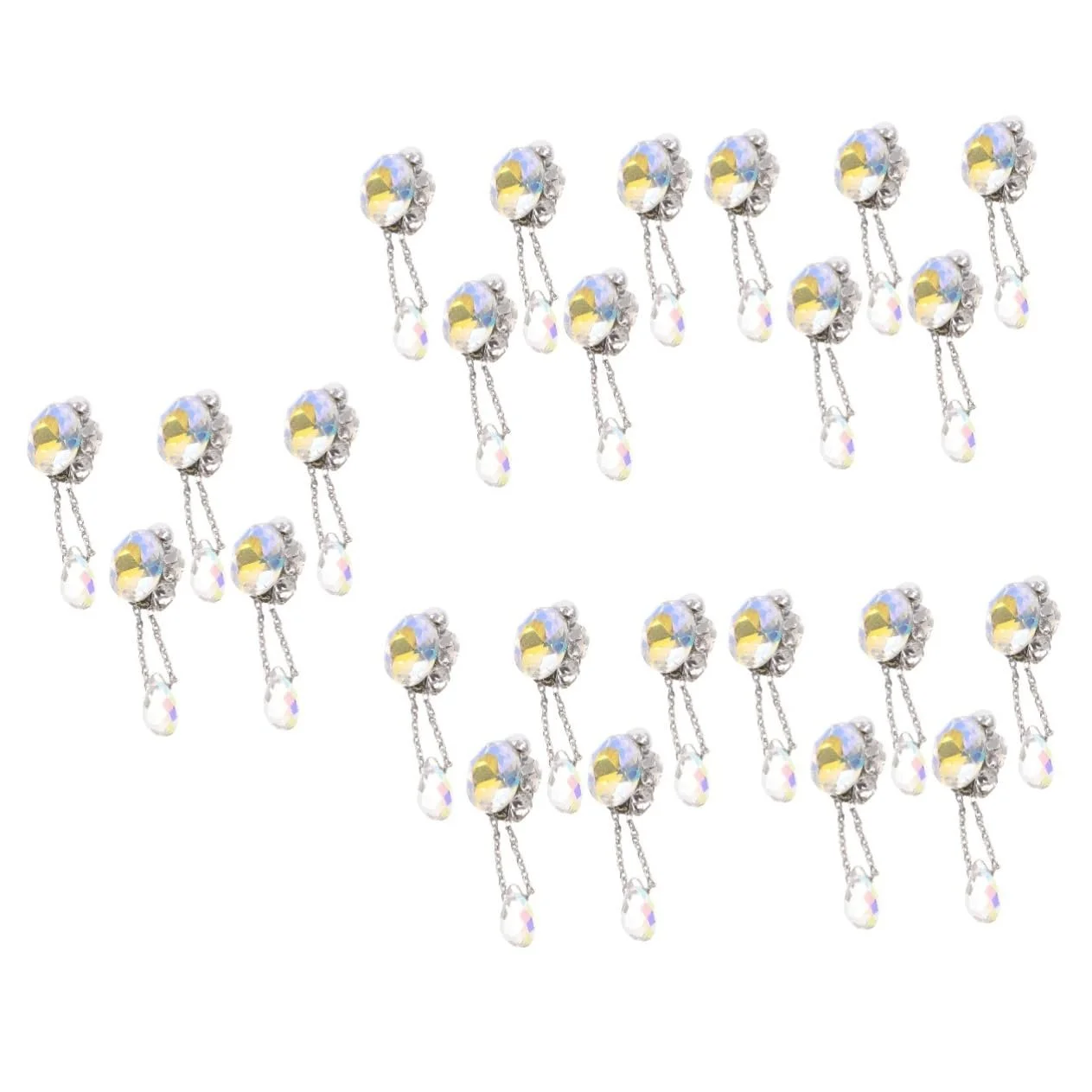 Стрази для нігтів Healvian 25 шт, прикраси для манікюру, блискучі, фото №1