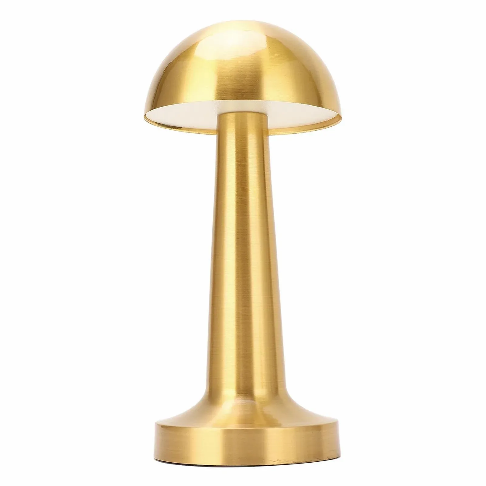 Настільна лампа Fafeicy Mushroom бездротова акумуляторна металева Type-C Золотистий, фото №9