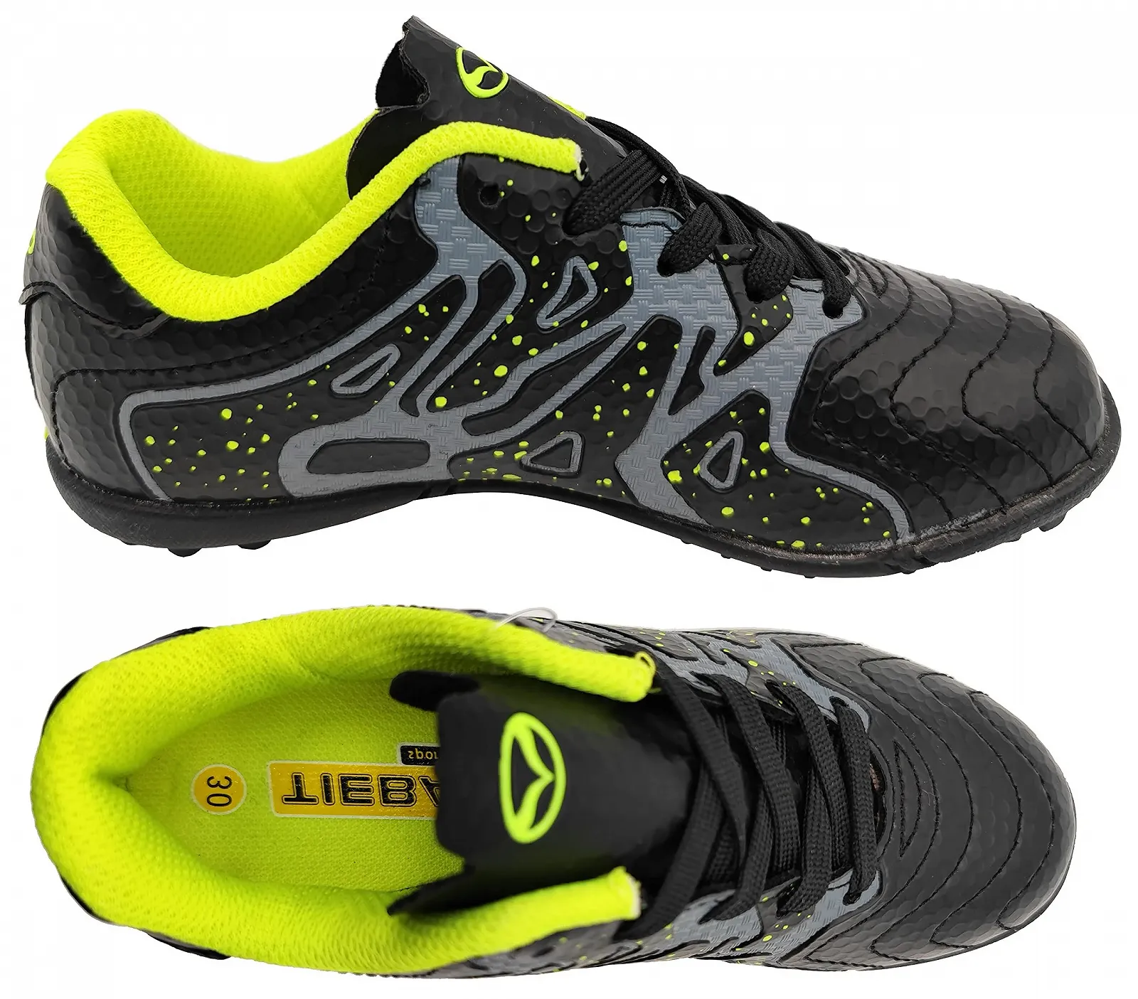 Футбольные бутсы Детские Легкие Тренировочные Бутсы для Твердого Грунта Футбольные бутсы для помещений и улицы Спортивная обувь для мальчиков и девочек Размер 30-40, фото №3