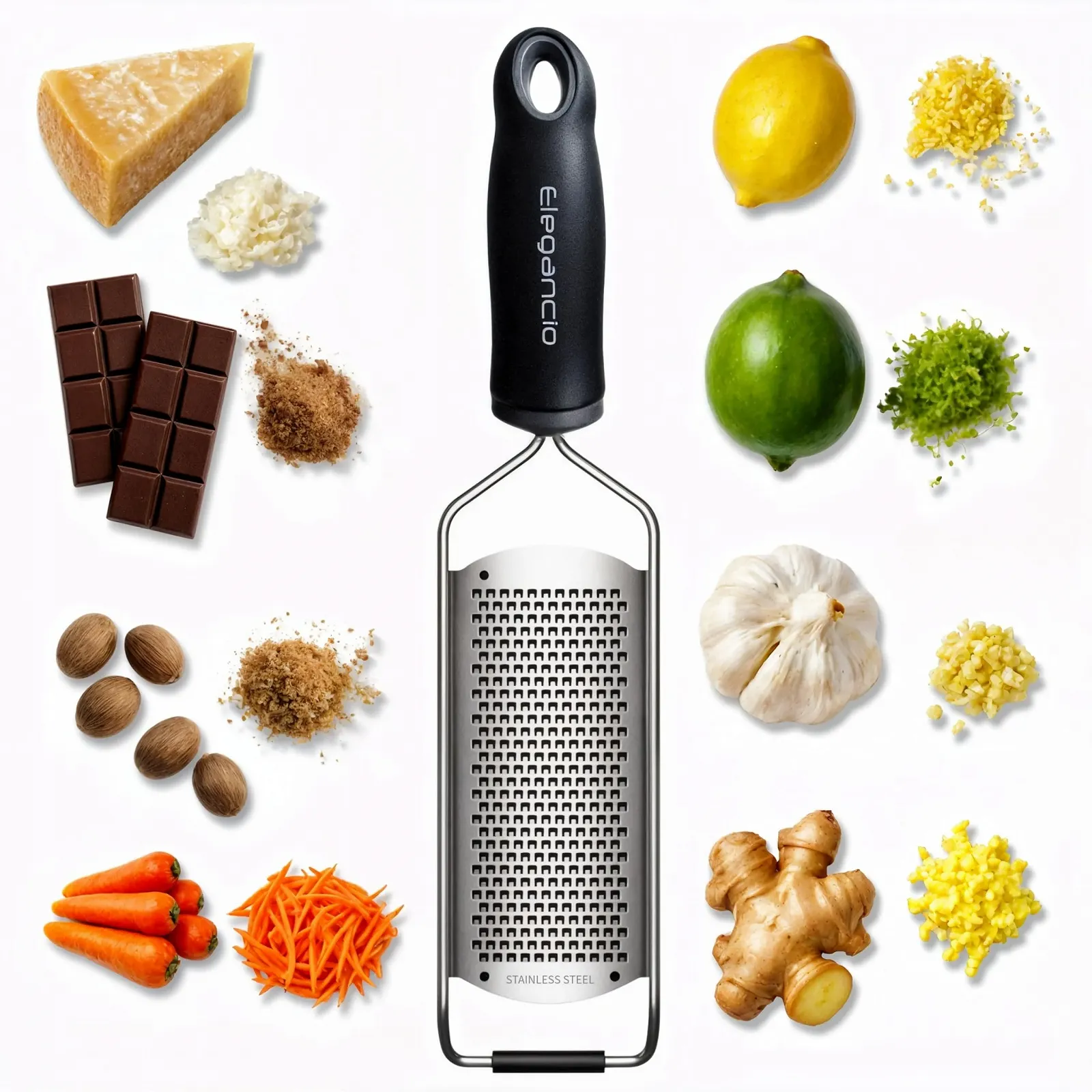 Ручная терка ELEGANCIO для сыра из нержавеющей стали, фото №2
