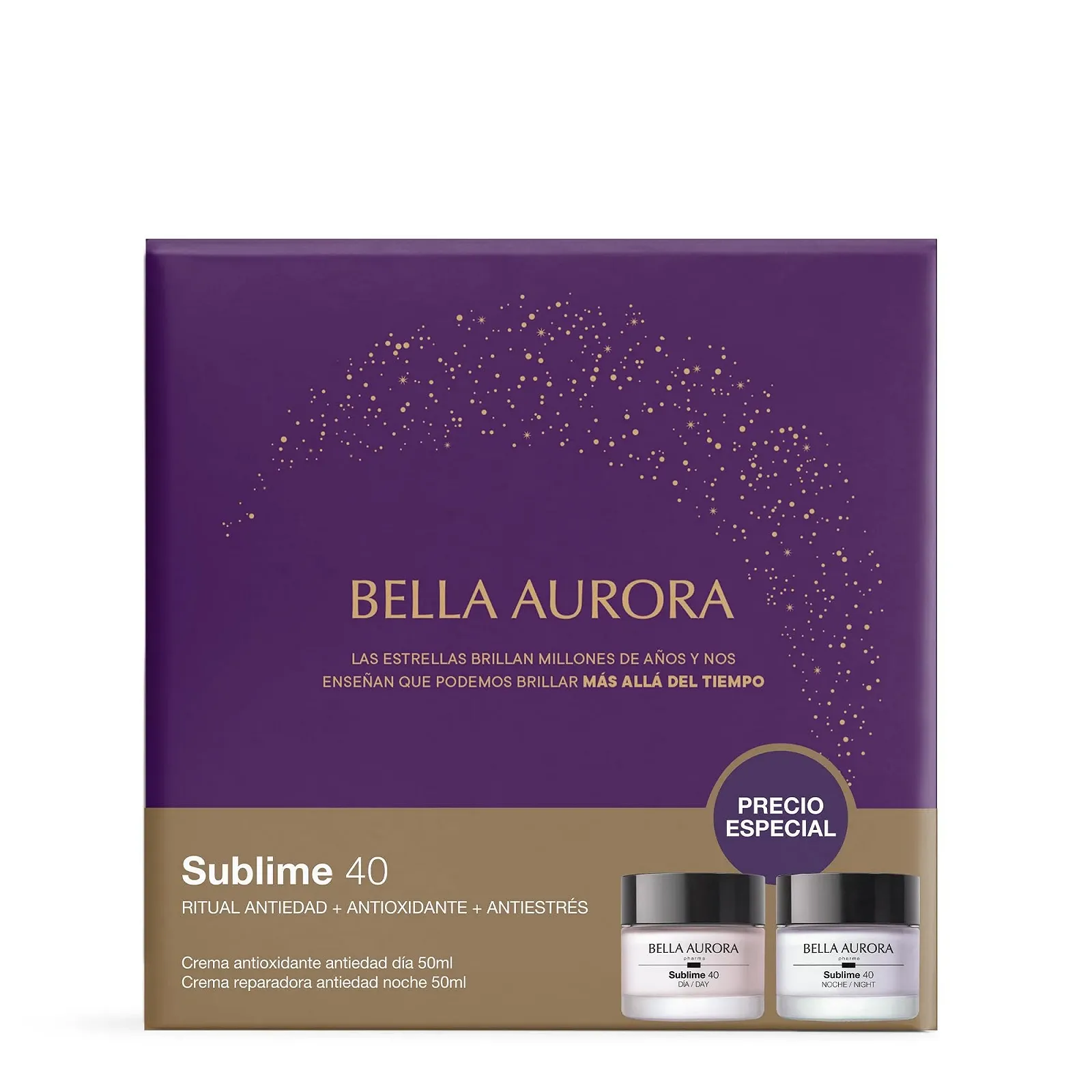 Набір Bella Aurora Sublime 40 Антиоксидантний денний крем SPF20 50 мл та Відновлювальний нічний крем 50 мл, фото №3 Набір Bella Aurora Sublime 40 Антиоксидантний денний крем SPF20 50 мл та Відновлювальний нічний крем 50 мл, фото №3