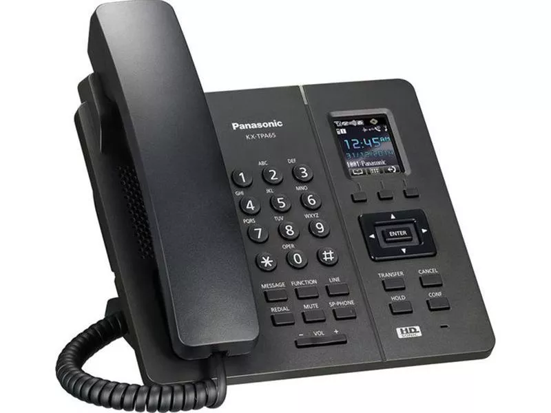 IP-Телефон Panasonic KX-TPA65RUB Black для KX-TGP600RUB, фото №2
