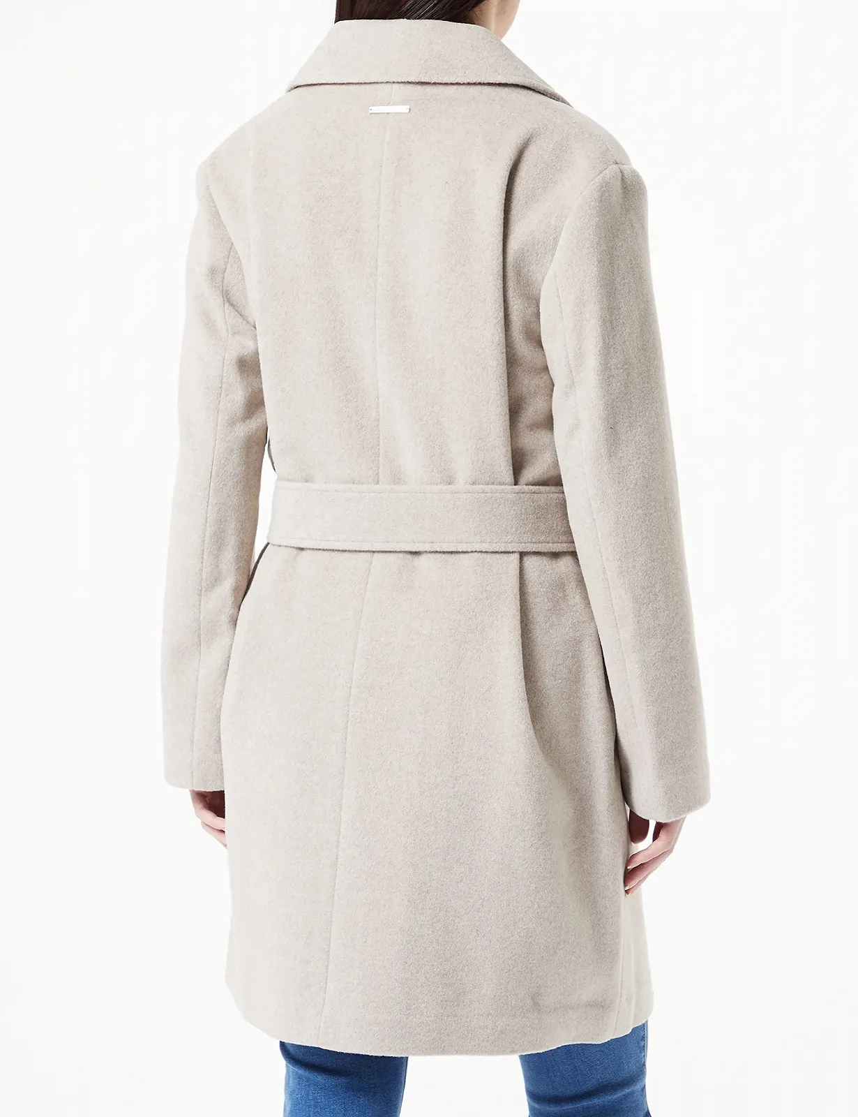 Пальто Armani Exchange Максі Однобортне на Ґудзиках з Поясом Вовна Жіноче, фото №4 Пальто Armani Exchange Максі Однобортне на Ґудзиках з Поясом Вовна Жіноче, фото №4