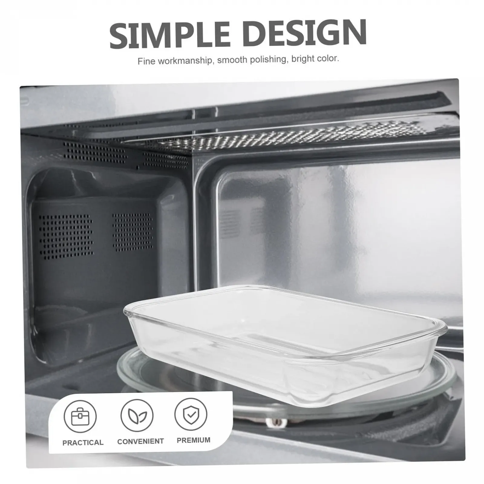 Форма для запекания BESTYASH Прозрачная Термостойкая Стеклянная, фото №8