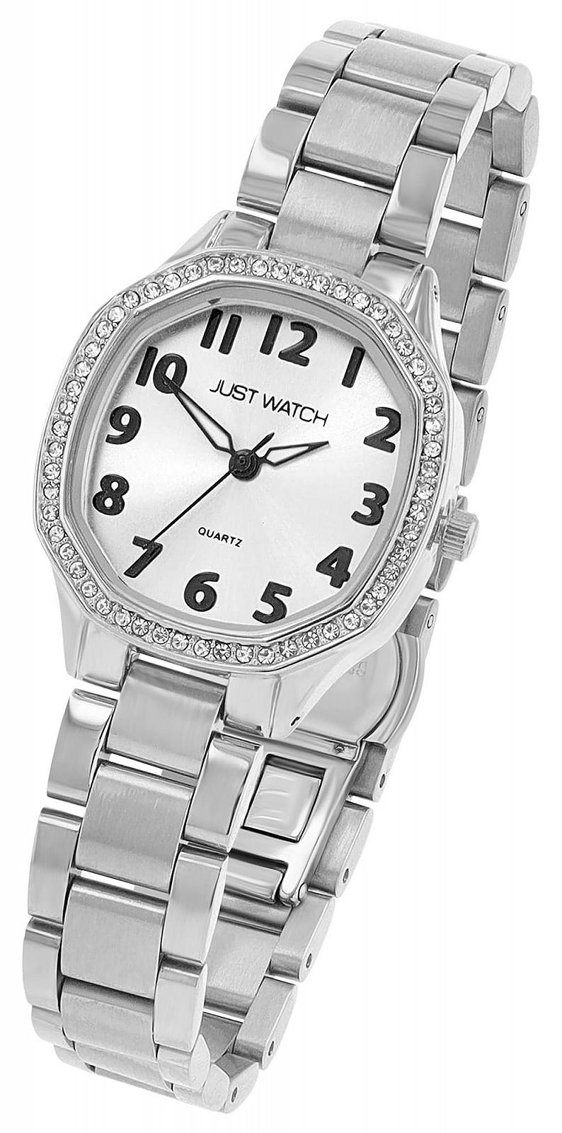 Женские часы Just Watch Elva Tonneau Two-Tone / Серебристый, фото №4