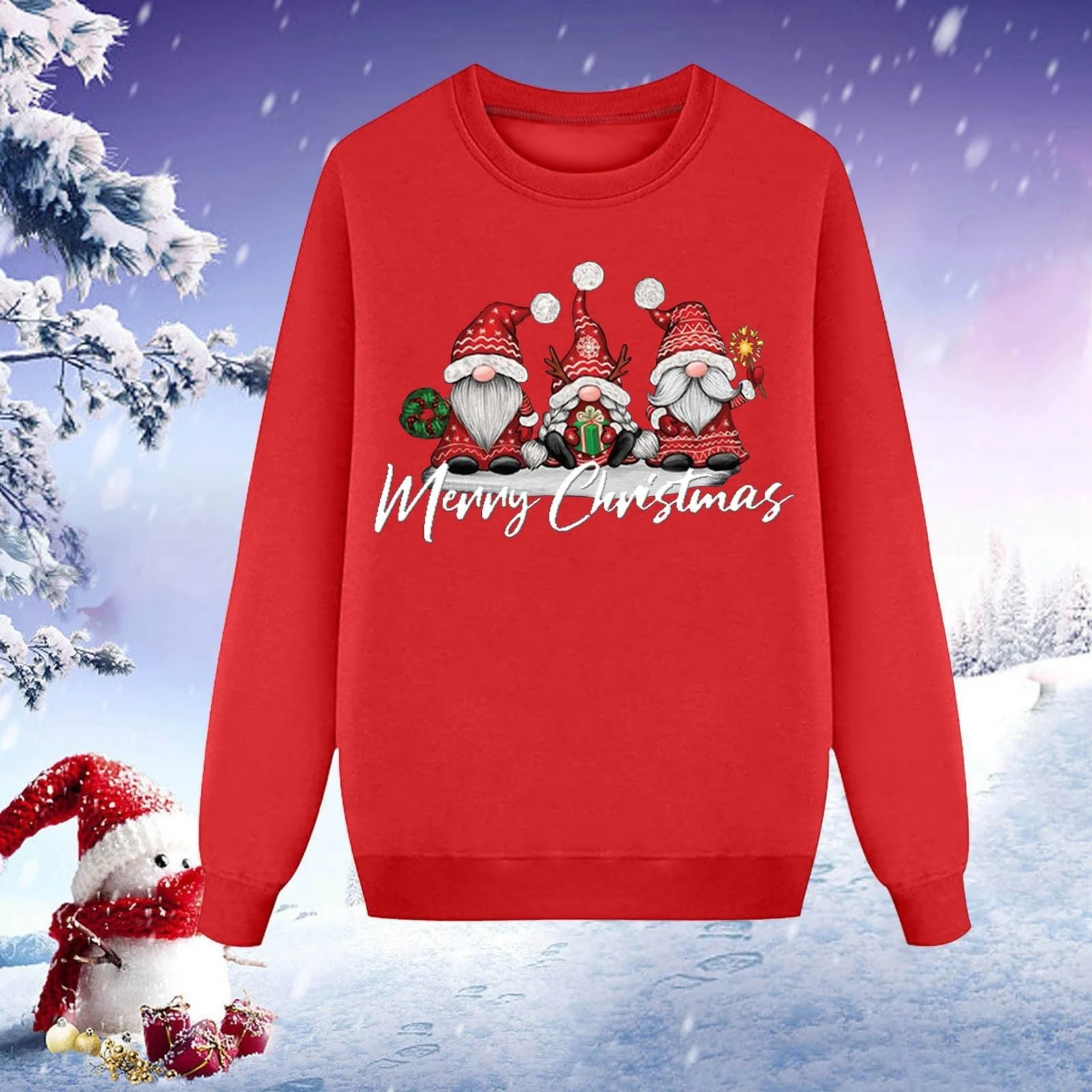 Рождественский свитер Eauptffy Семейный набор Рождественский свитер для пар Унисекс Рождественская толстовка с круглым вырезом Зимний джемпер Топы с принтом елки, фото №2 Рождественский свитер Eauptffy Семейный набор Рождественский свитер для пар Унисекс Рождественская толстовка с круглым вырезом Зимний джемпер Топы с принтом елки, фото №2