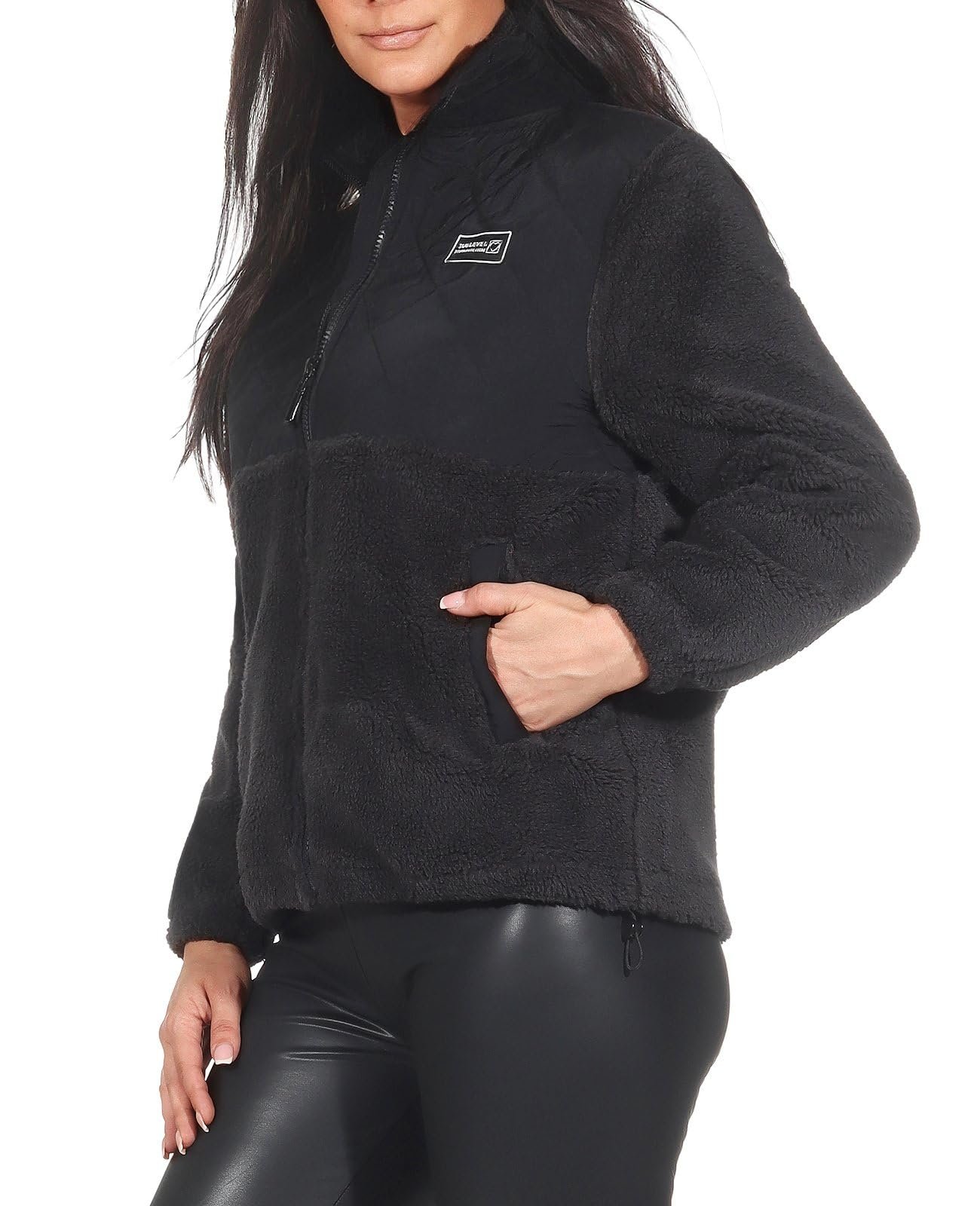 Куртка Teddy Fleece Sublevel LSL-484 Плюшева куртка з стьобаною обробкою та коміром, фото №3