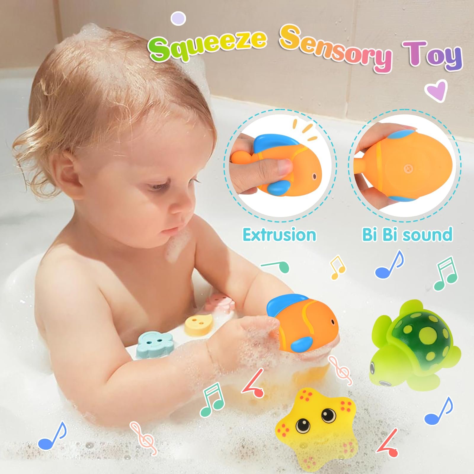 Набір іграшок для ванни, Силіконова, фото №5