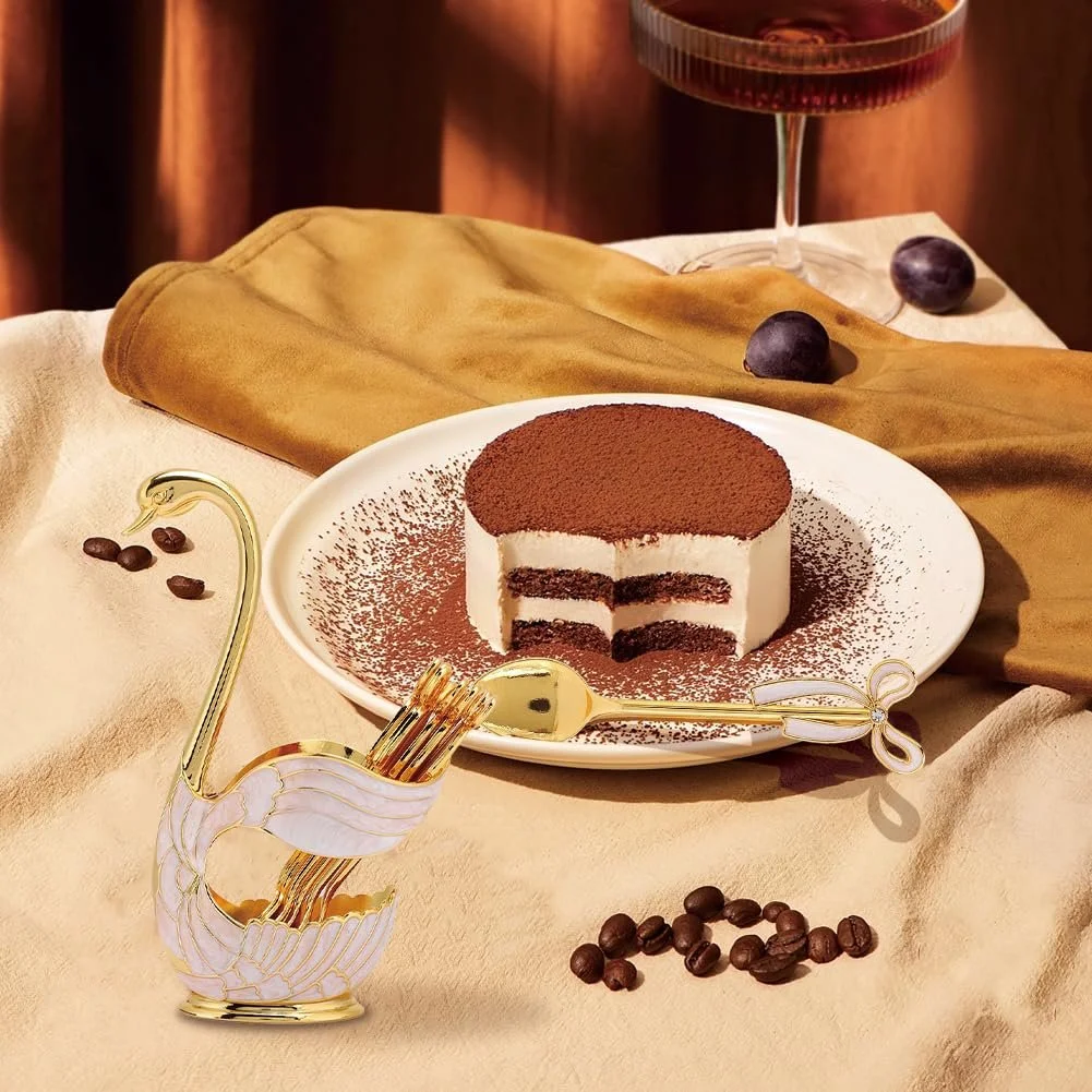 Ложка Кавова, Чайна, Підставка Лебідь, Десертна, фото №6