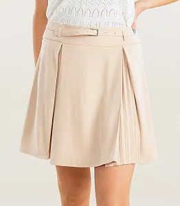 Женская бежевая юбка-мини GUESS JEANS / Размер S synthetic.ua - Фото 1