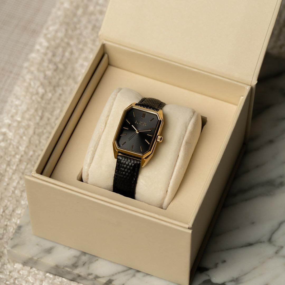 Часы женские BURKER Isabell прямоугольные аналоговые кварцевые наручные часы водонепроницаемые 3 ATM нержавеющая сталь - 28 мм, фото №7