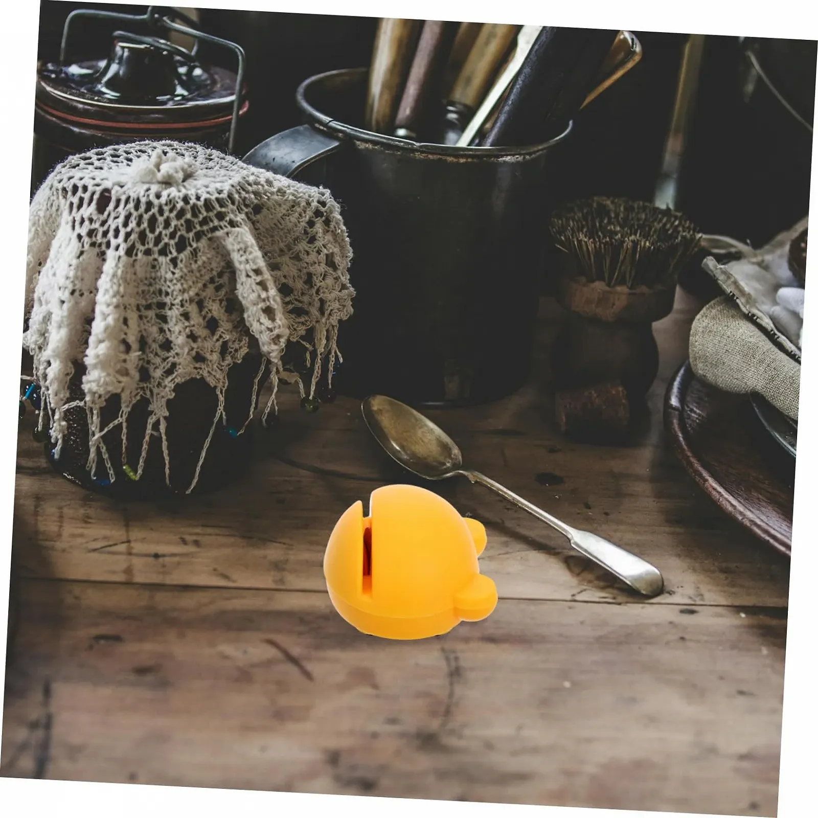 Ручна Точилка для ножів з двома етапами заточування для кухонних ножів та інструментів портативна, фото №6