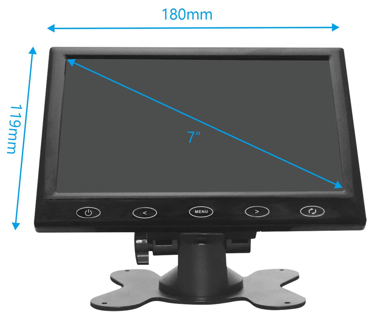 Монитор Wholev 7" VGA TFT 60 Гц, фото №6