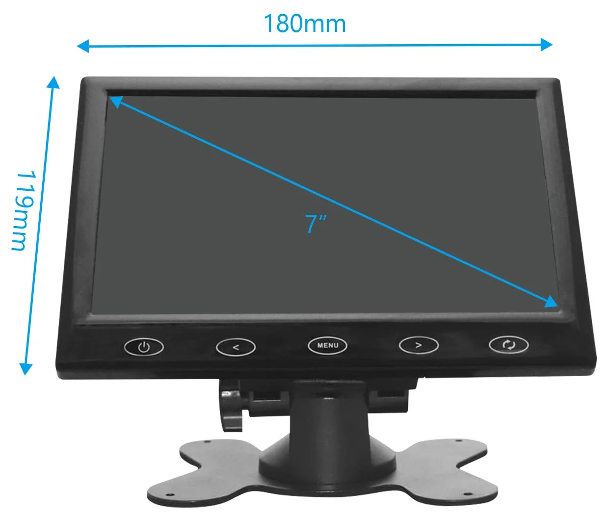 Монітор Wholev 7" VGA TFT 60 Гц, фото №6 Монітор Wholev 7" VGA TFT 60 Гц, фото №6