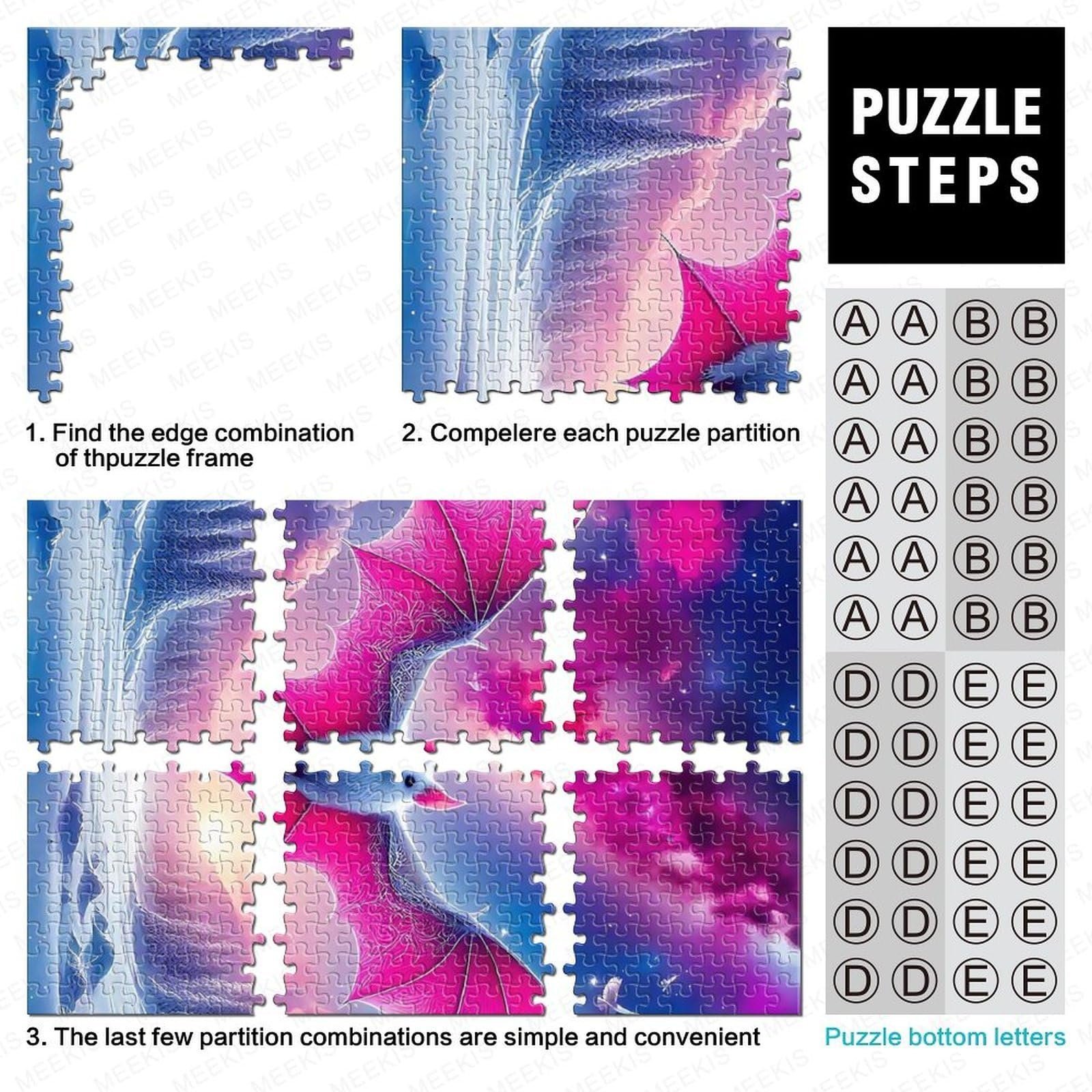 Пазл Летучая мышь 1000 деталей 70 x 50 см, фото №5