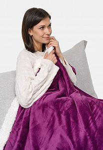 Мягкий Плед made2trade, Очень Толстый и Теплый Плед для Дивана, Плед из Шерпы, Сделан из Легкого Кораллового Флиса synthetic.ua - Фото 1