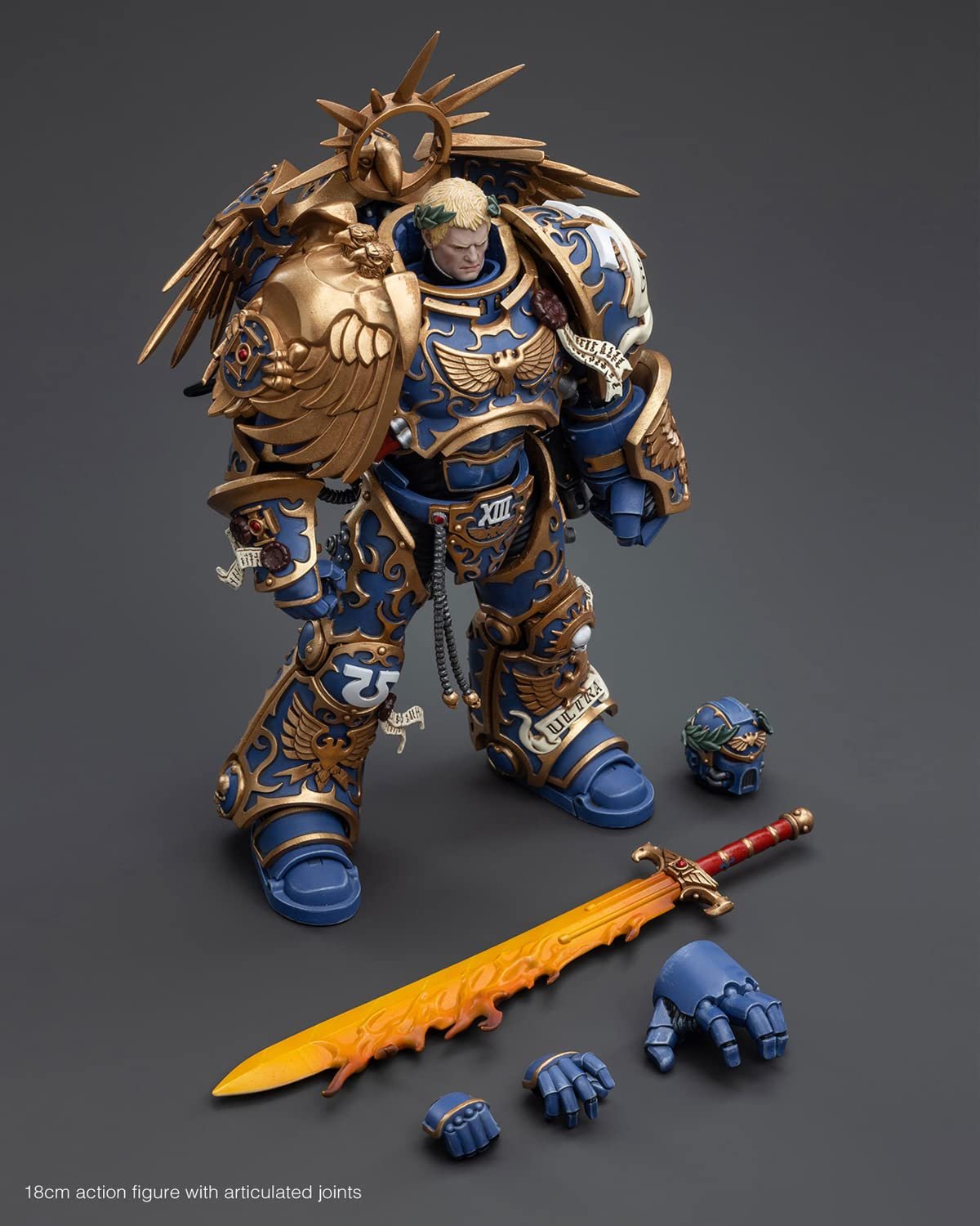 Фигурка JoyToy GW 40K Ultramarine Primarch Roboute Guilliman 1:18, 16 см, фото №6