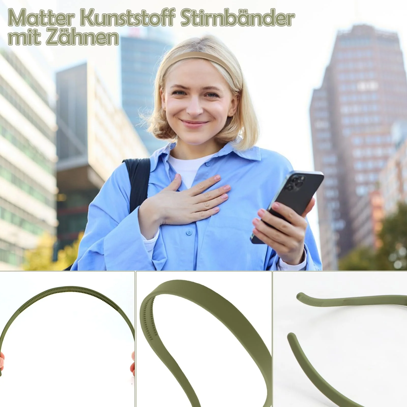 Тонкий обруч для волос ZOCONE, фото №5