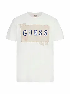 Купити Футболка GUESS David Embroidery Crew, Чистий Білий, L - Фото 1 Футболка GUESS David Embroidery Crew, Чистий Білий, L - Фото 1