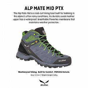 Трекинговые и туристические ботинки Salewa Ms Alp Mate Mid PTX synthetic.ua - Фото 1