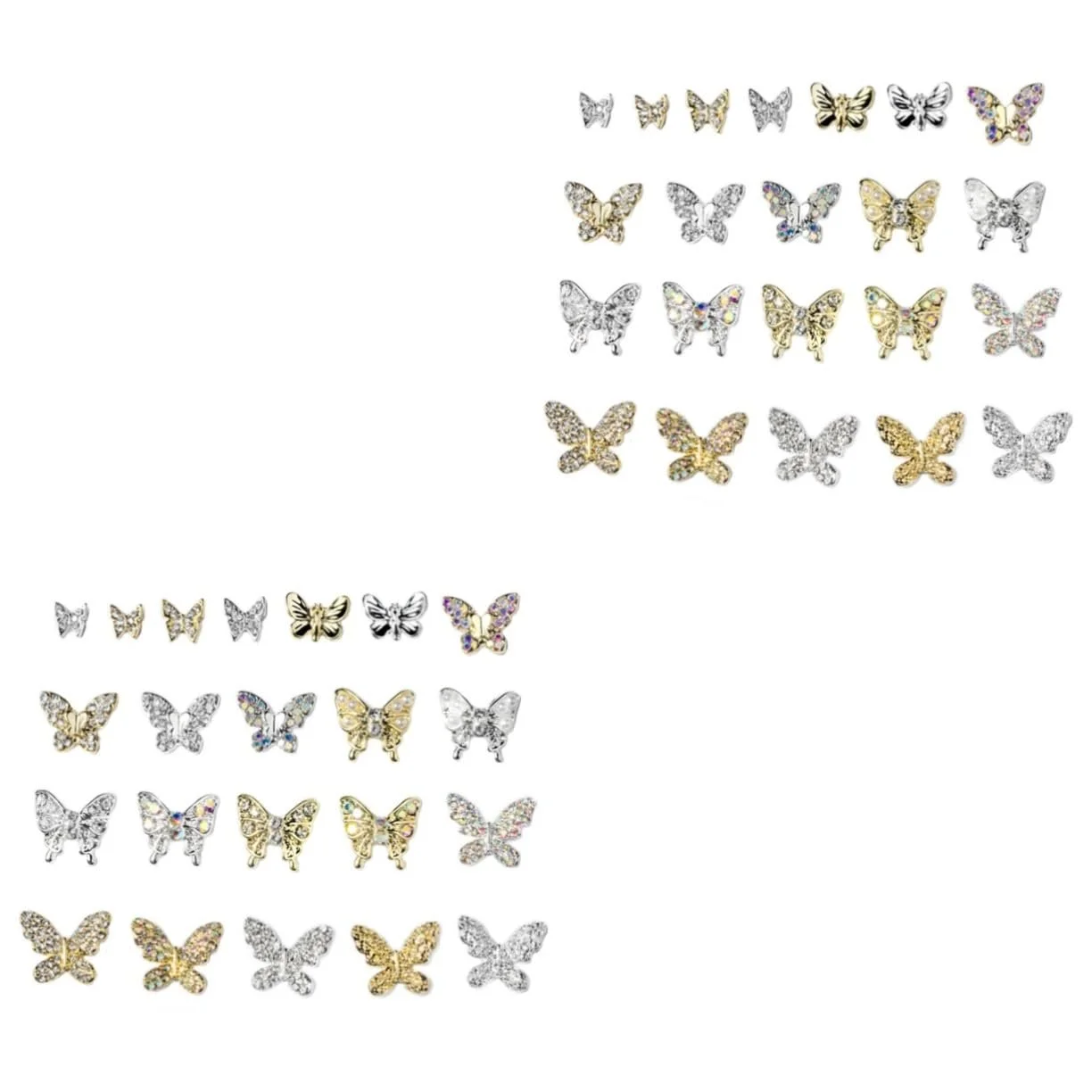 Подвеска для ногтей Бабочка FRCOLOR 44 шт., фото №1