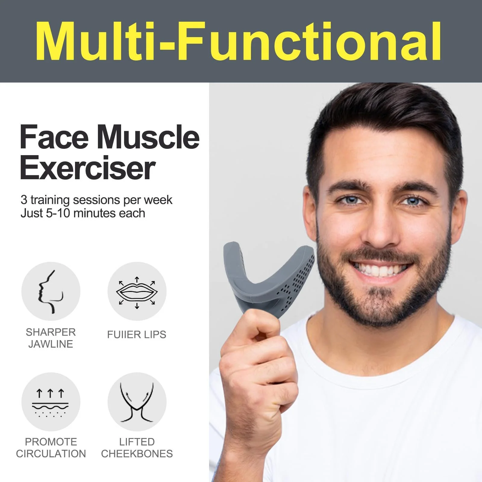 Тренажер для щелепи JVR, пристрій для тренування щелепи, фото №3