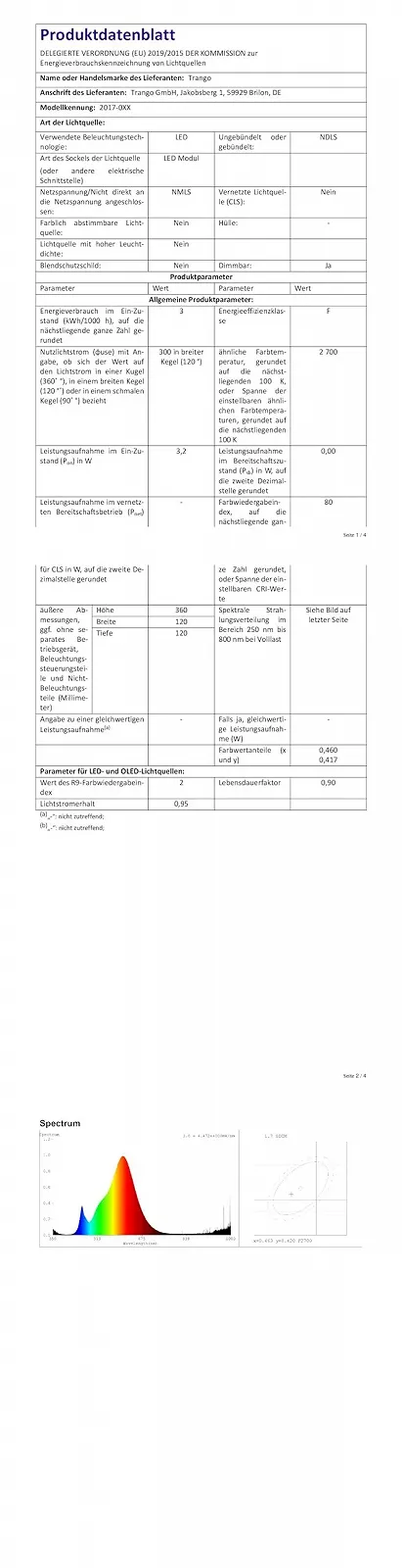 Настільна лампа Trango 2017-03C LED IP44 бездротова сенсорна димована 3 W 2700 K Бежева, фото №11