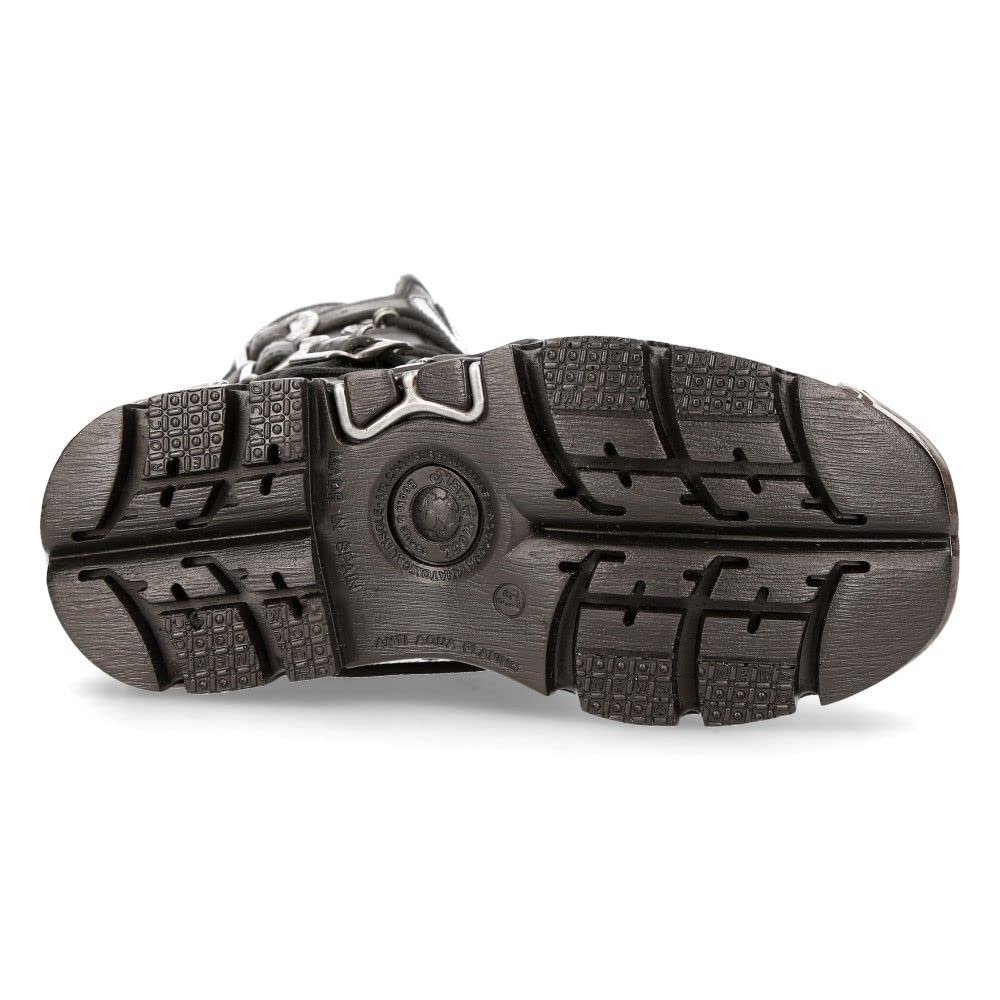 Черевики New Rock Шкіряні Biker, Чорний, фото №7