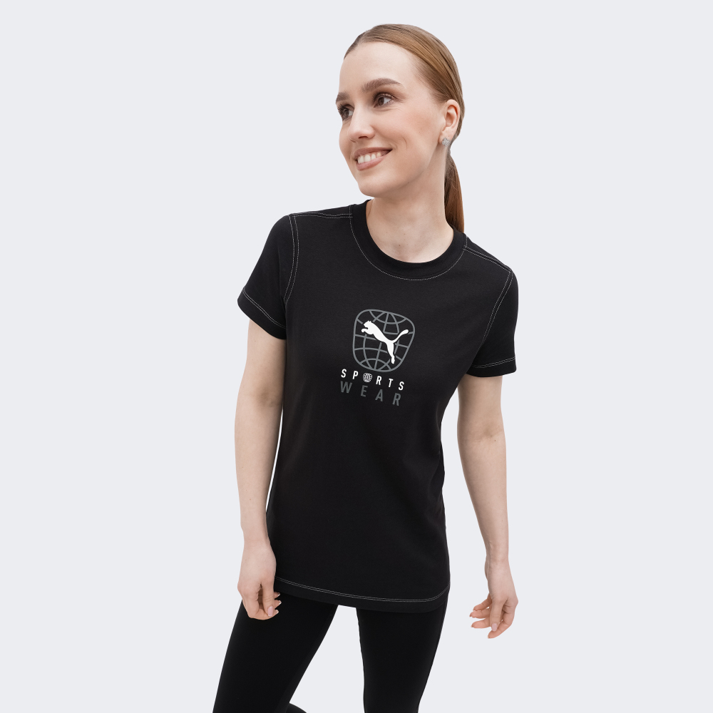 Футболка BETTER SPORTSWEAR Tee 67900601 Puma Чорний 2XS, фото №1