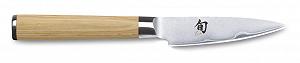 Набір ножів KAI Shun Classic White DM-0700W, DM-0701W, DM-0702W, DM-0777W, сталь, дерево, білий + Дерев'яна дошка 40 x 30 см synthetic.ua - Фото 1