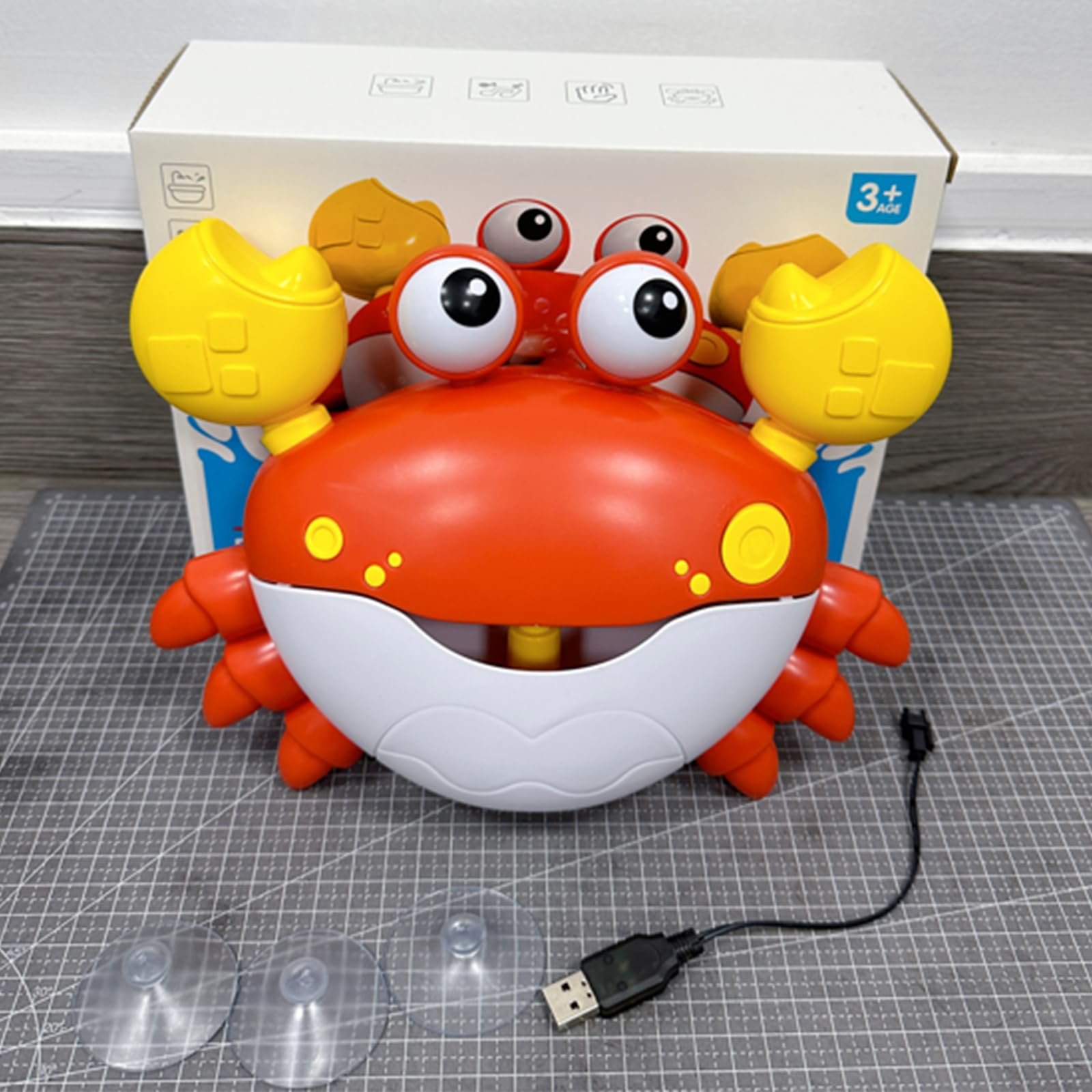 Игрушка для ванны Крабовый Пузырь с USB Зарядкой, фото №5