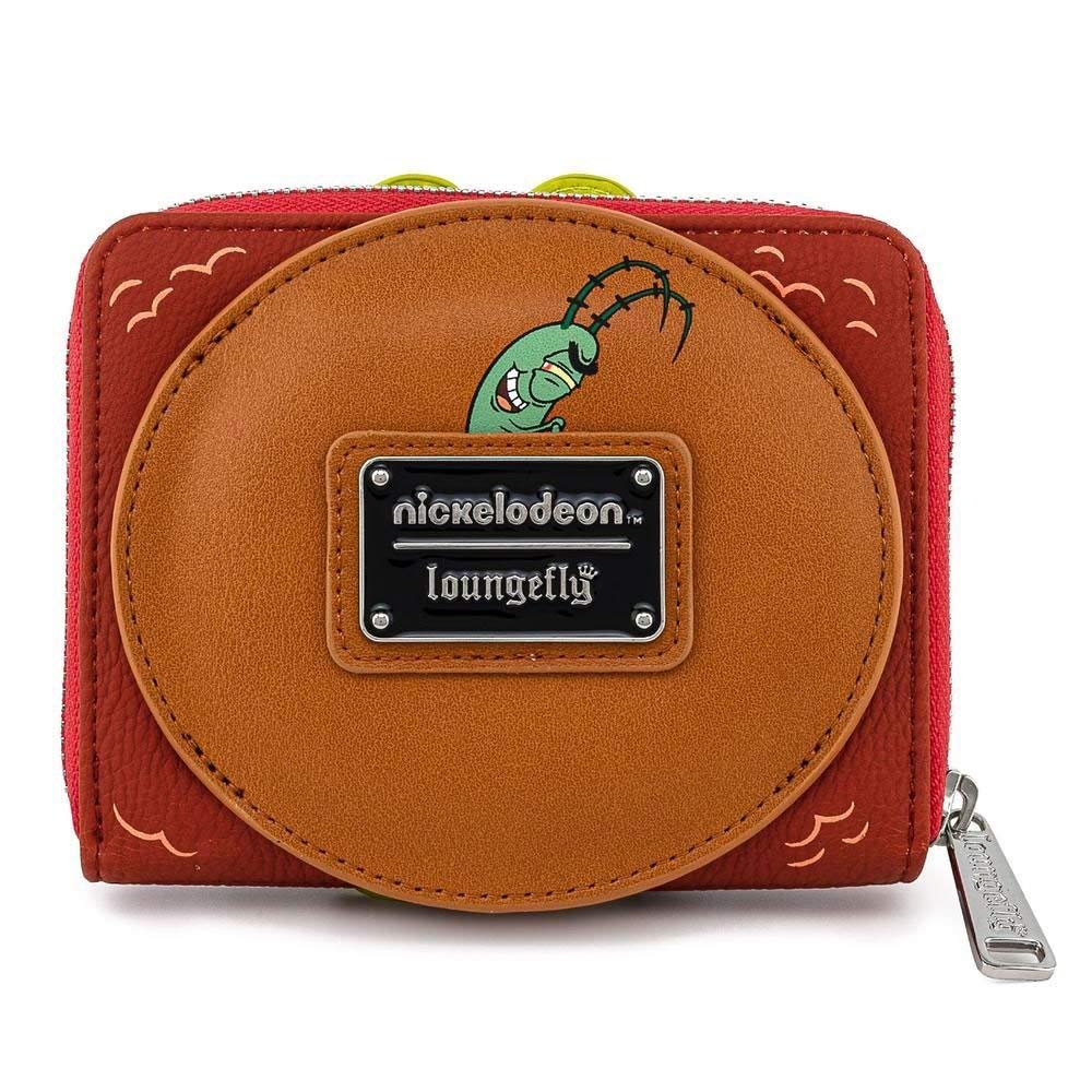 Кошелек на молнии Loungefly SpongeBob SquarePants Plankton Krabby Patty (многоцветный), фото №1