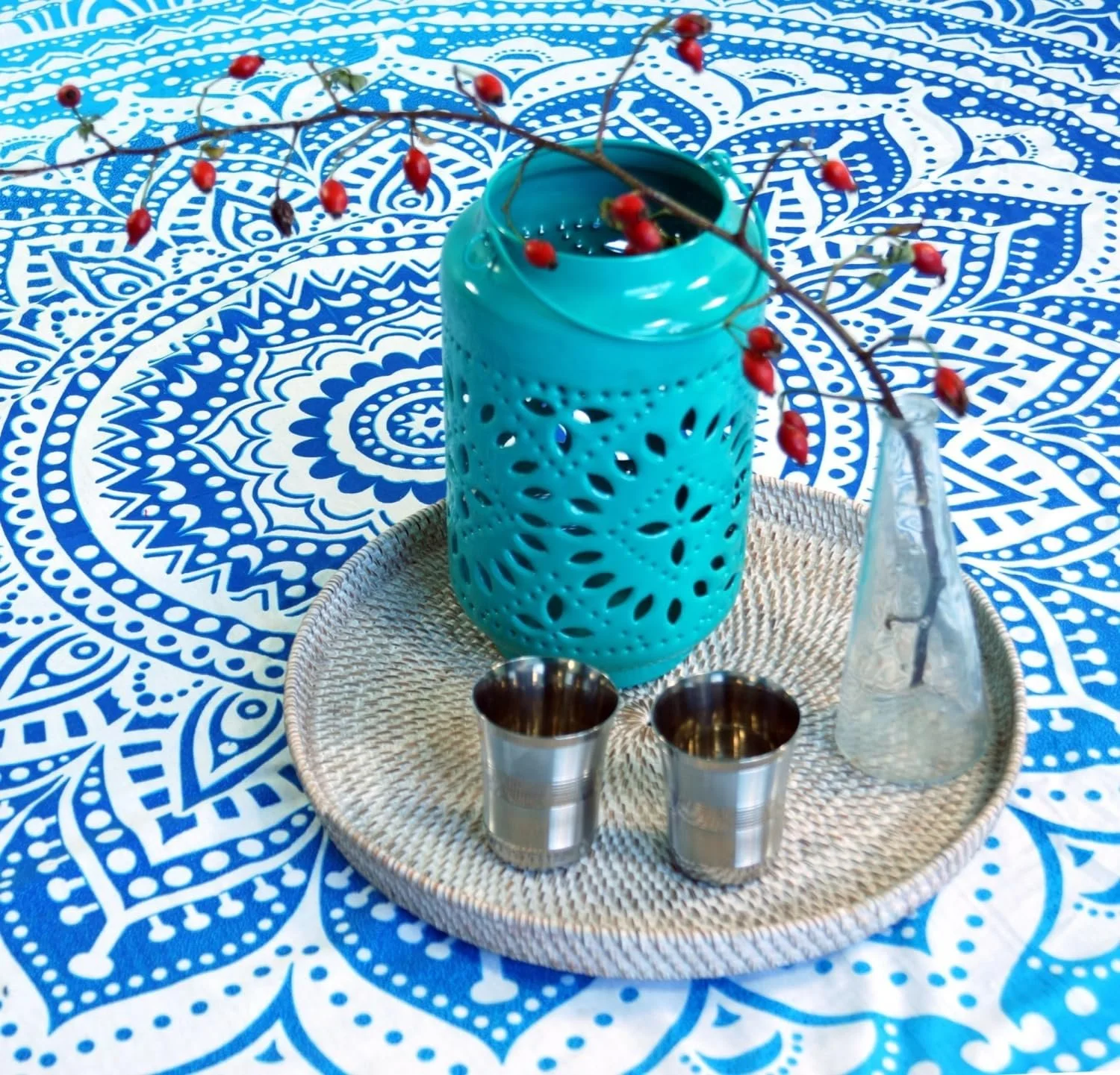 Круглий Індійський Шарф-Мандала Guru-Shop, Покривало, Плед для Пікніка, фото №3