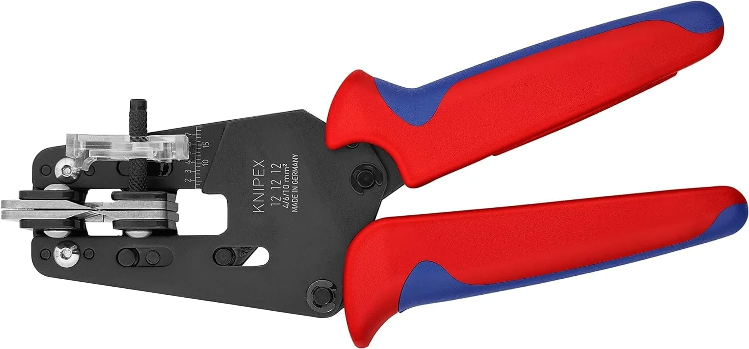 Прецизионный стриппер Knipex для PV кабелей 12 4/6/10 мм² с регулируемым ограничителем длины, фото №3