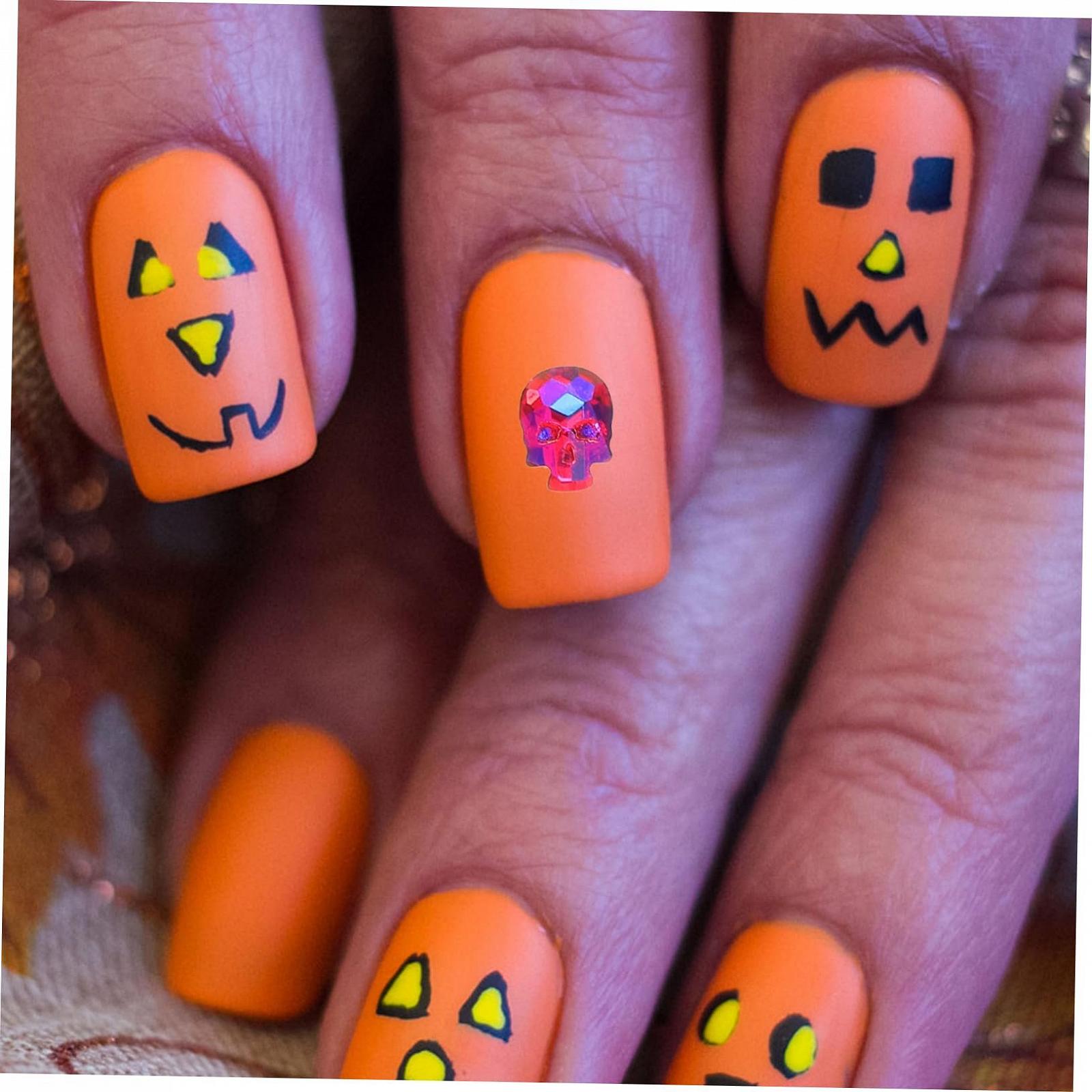 Прикраса для нігтів minkissy 30шт блискучі Хелловінські підвіски, фото №6