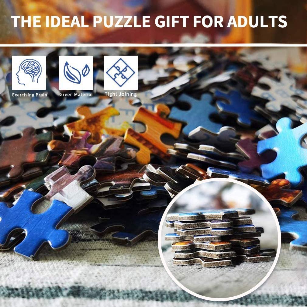 Пазл Закат на озере 1000 элементов с постером Разноцветный, фото №3