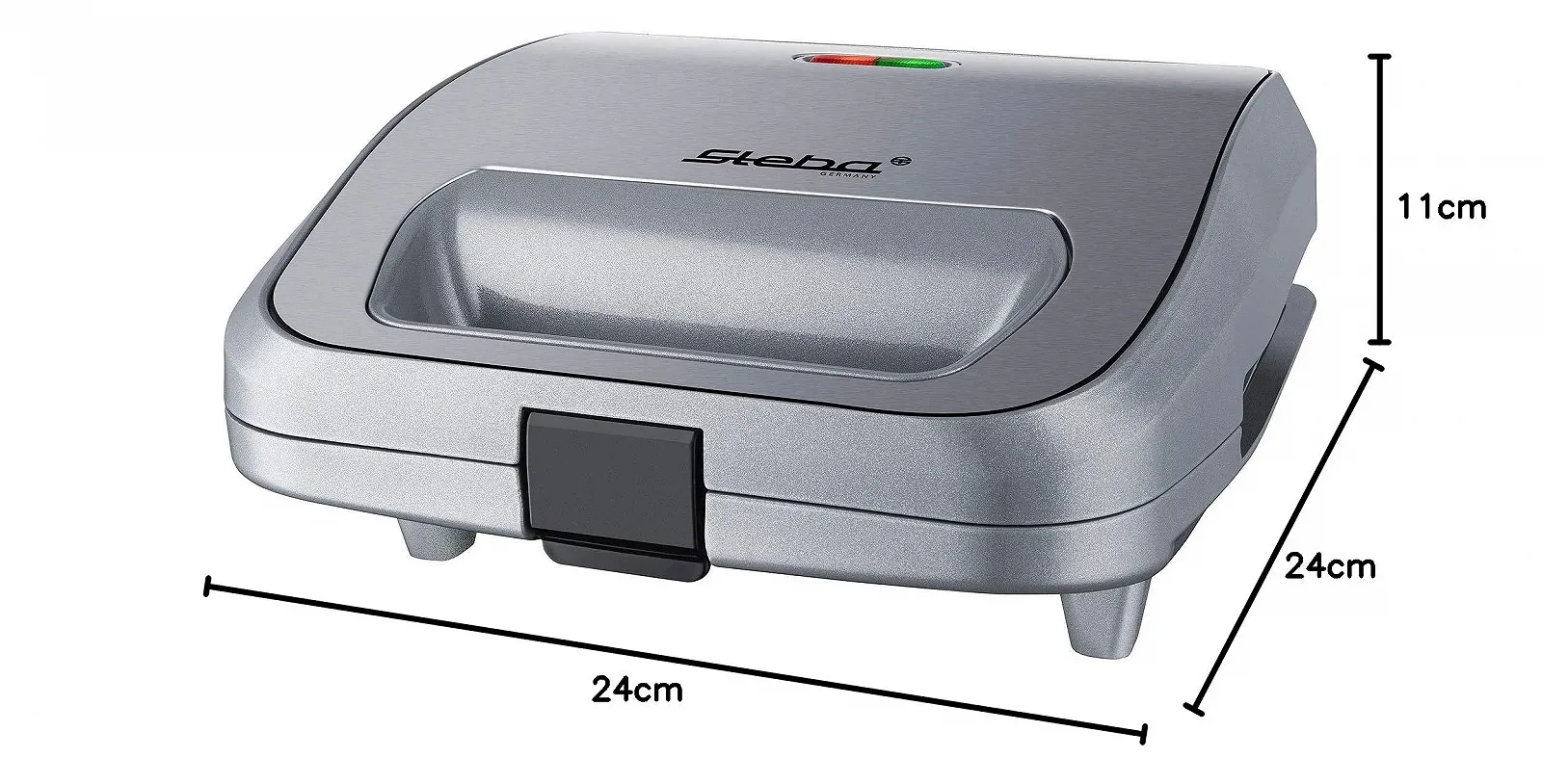 Сендвічниця Steba SG 65, набір 3 в 1, антипригарні пластини, 750 Вт, сірий/нержавіюча сталь, фото №8