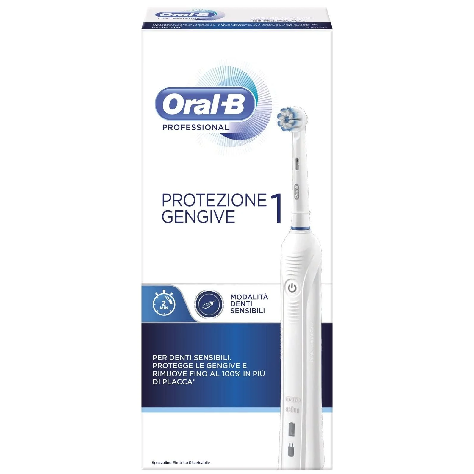 Электрическая зубная щетка Oral-B Pro 1 Аккумуляторная, фото №1