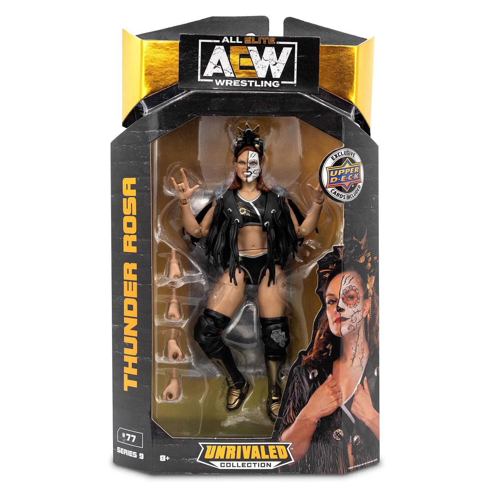 Игрушечная фигурка рестлера Ringside Thunder Rosa AEW Unrivaled 9, фото №1
