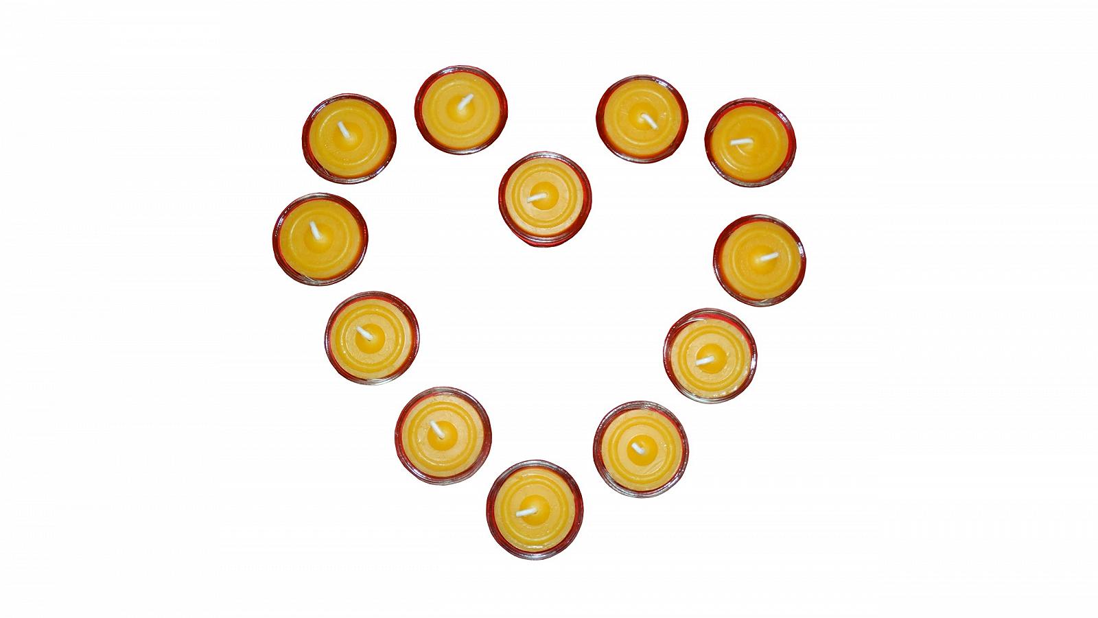 Чайные свечи Bienenzauber 24 из чистого пчелиного воска, фото №3