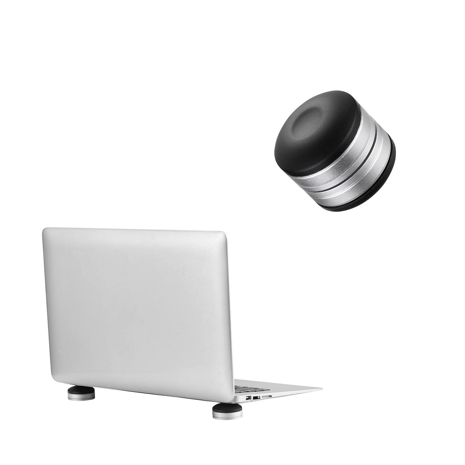 Подставка для ноутбука kwmobile Small Universal - Защита от перегрева, приподнятая подставка для ноутбука - Регулируемая высота - Черный Серебряный, фото №7