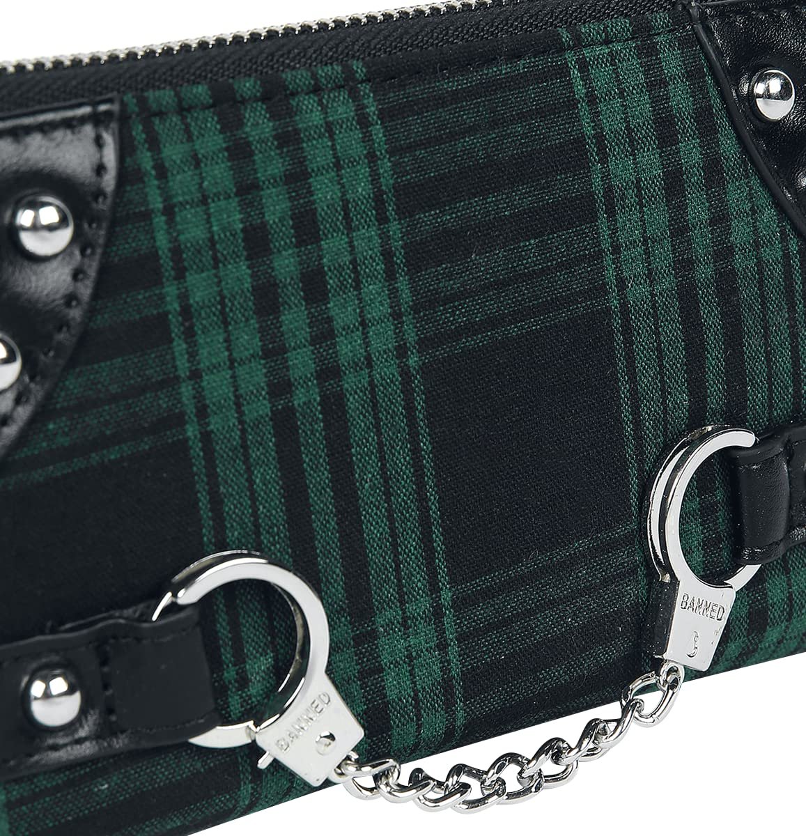 Кошелек Banned Alternative Tartan Женский Зеленый / Черный, фото №5