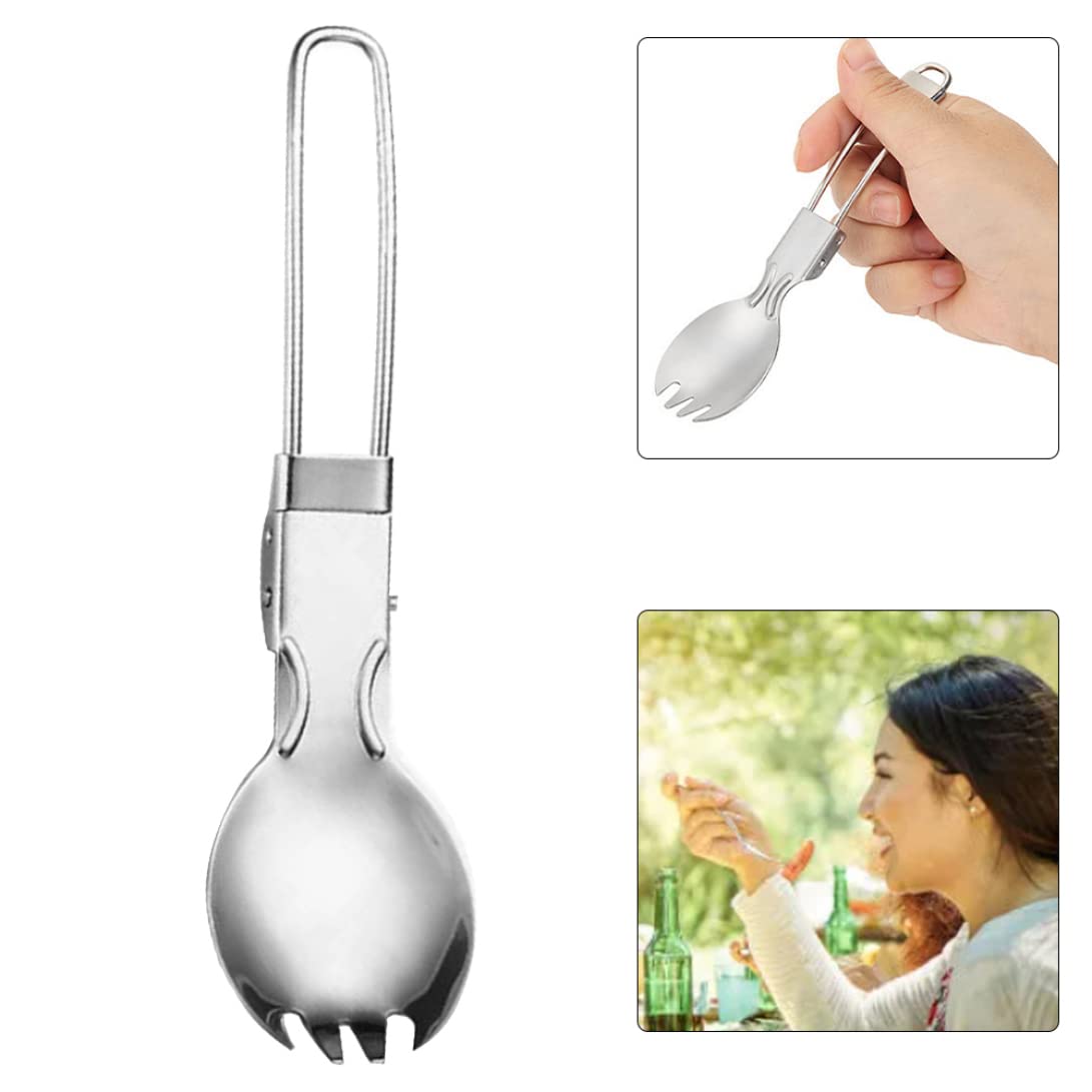 Спорк Camping Cutlery Вилка Ложка 2 в 1 Для подорожей, фото №7