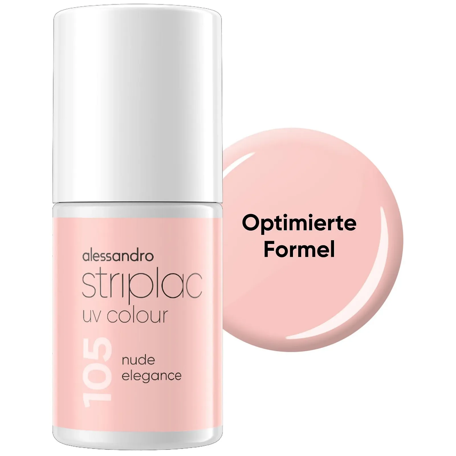 Гель-лак alessandro Striplac Nude Elegance Розовый, 6.5 мл, фото №1
